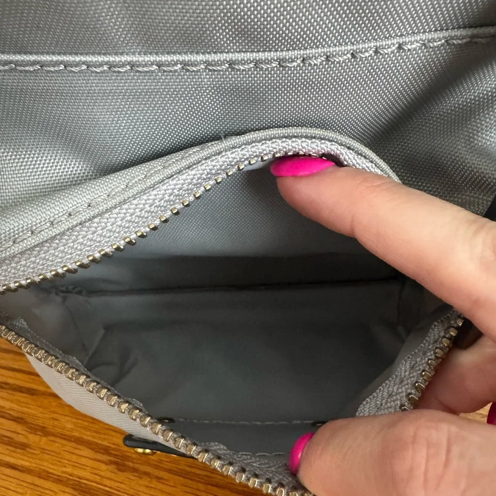 Frye Gray Backpack with Brown Accents - Picture 5 of 9